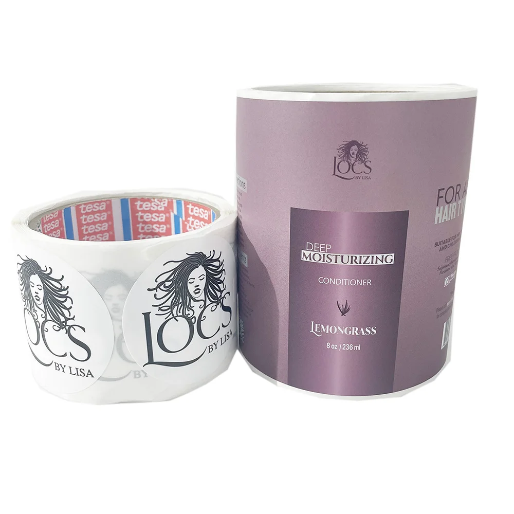 label printing factory adhesive label product cosmetic stickers Commodity label sticker pack custom