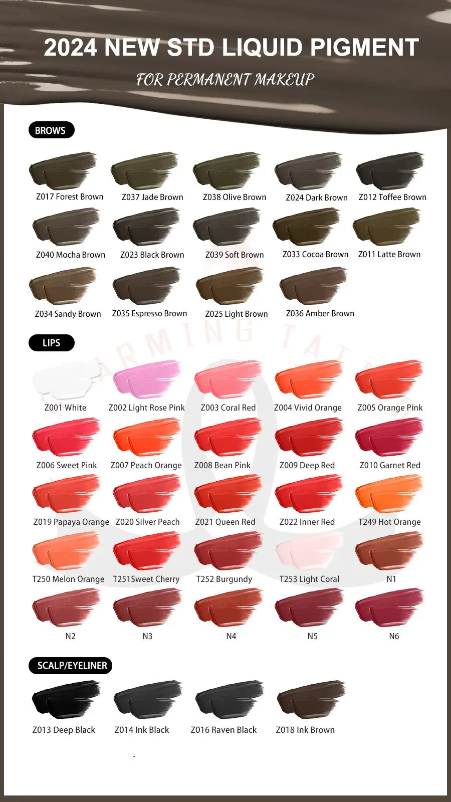 Wenshen Custom Brand LOGO 2024 NEW Permablend tattoo ink Powder Liquid Permanent Makeup Pigment for Eyebrow eyes lips scalp