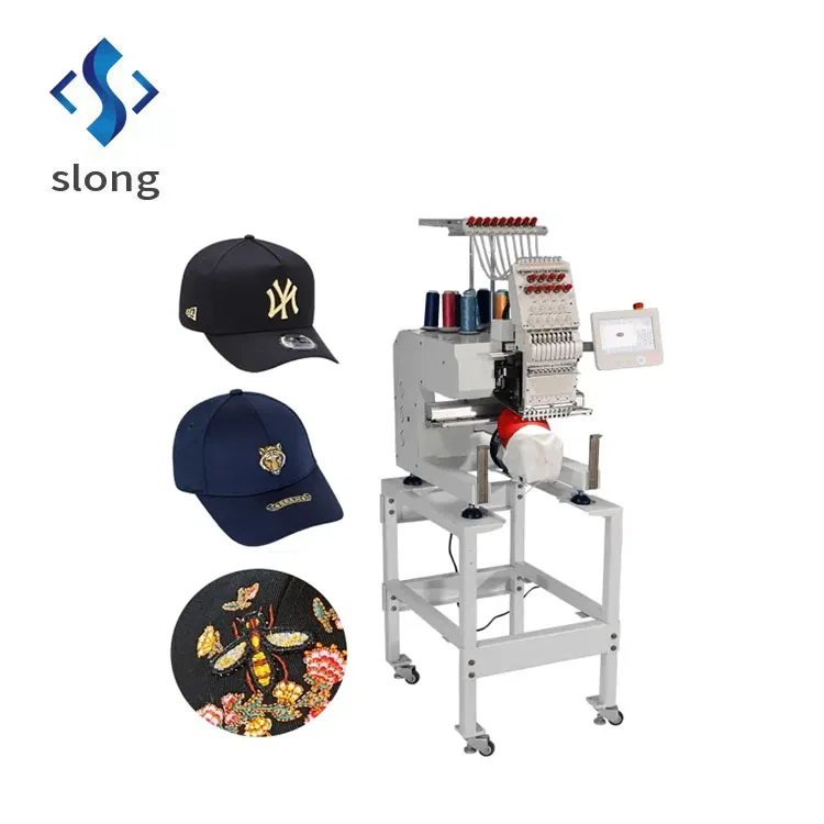 High-speed single-head commercial computerized flat-top garment patch towel embroidery machine ex-factory price