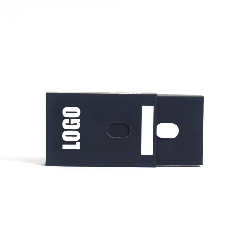 Gold foil cardboard paper empty cartridge drawer gift box custom sliding rigid 1ml child proof packaging boxes for cart