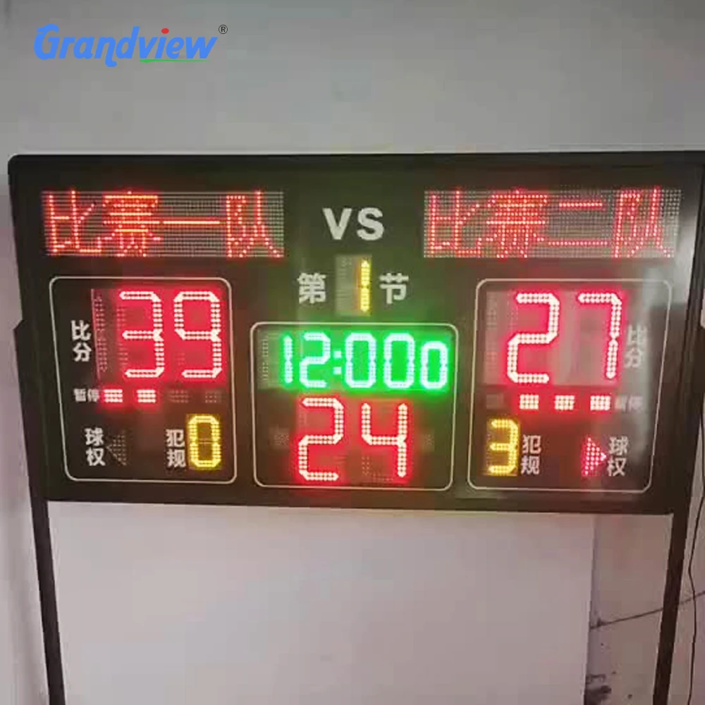 Drop Shipping Digital Electronic Basketball Score board Billiard Scoreboard Hockey Soccer Sports Led Scoreboard