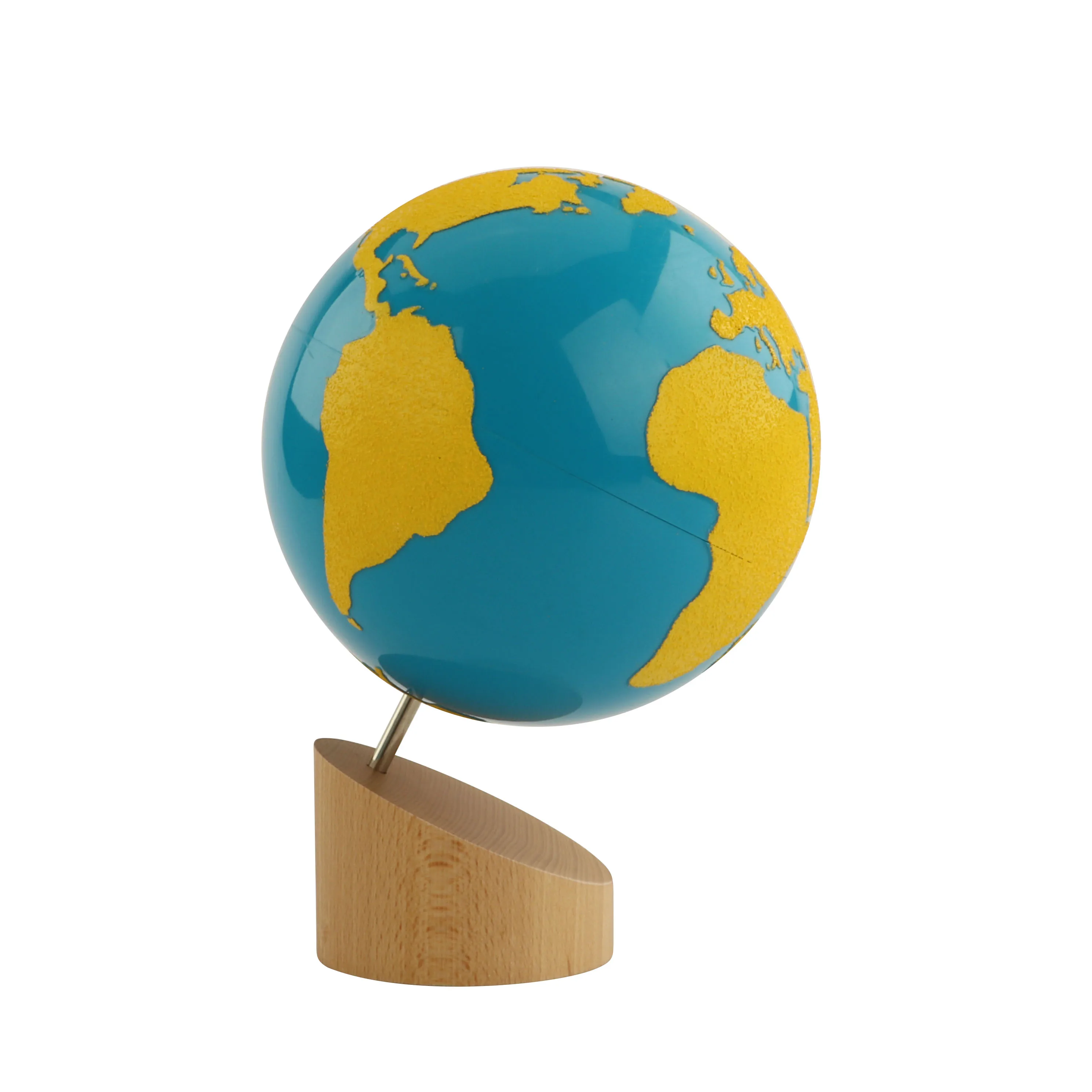 GE085 Sandpaper Globe  montessori equipment materials geography wooden  montessori children toy