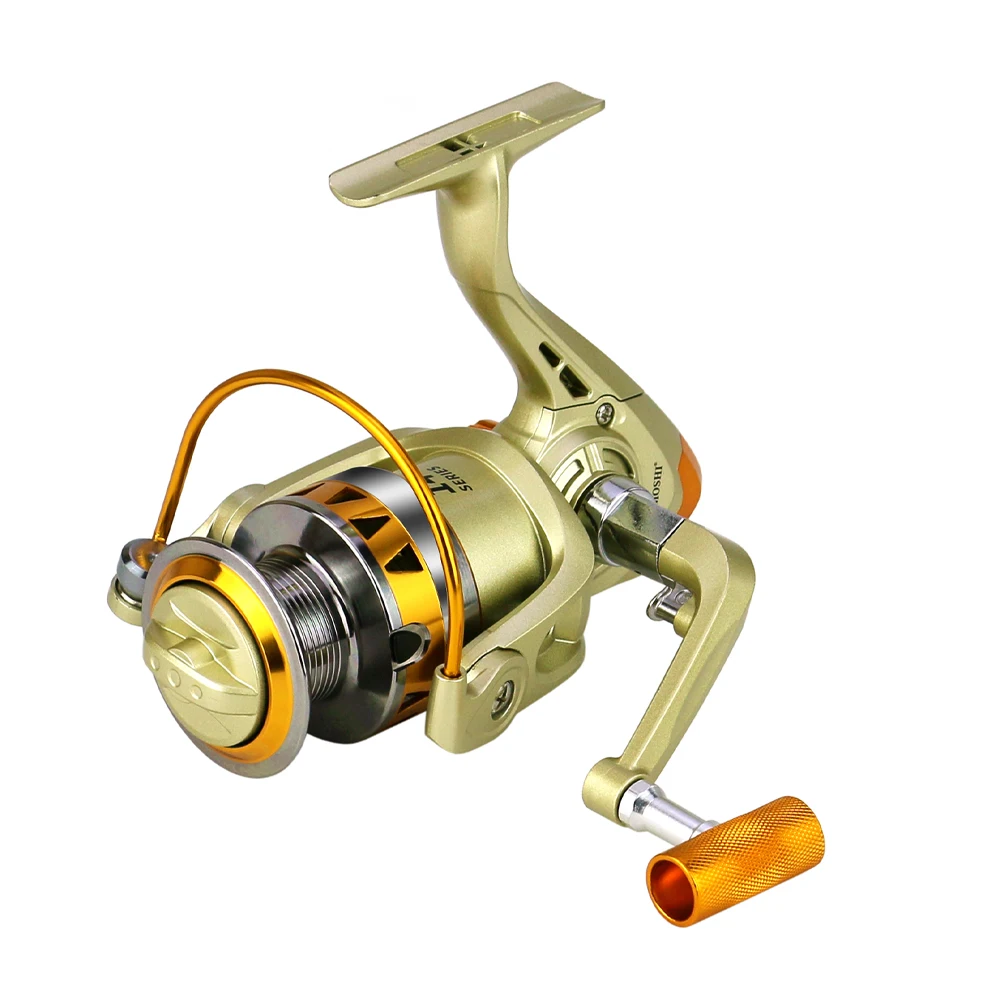 Golden 5.2:1 metal spinning fishing wheels reel Bobina de pesca stream lake fishing reel Bobine de peche fishing reels