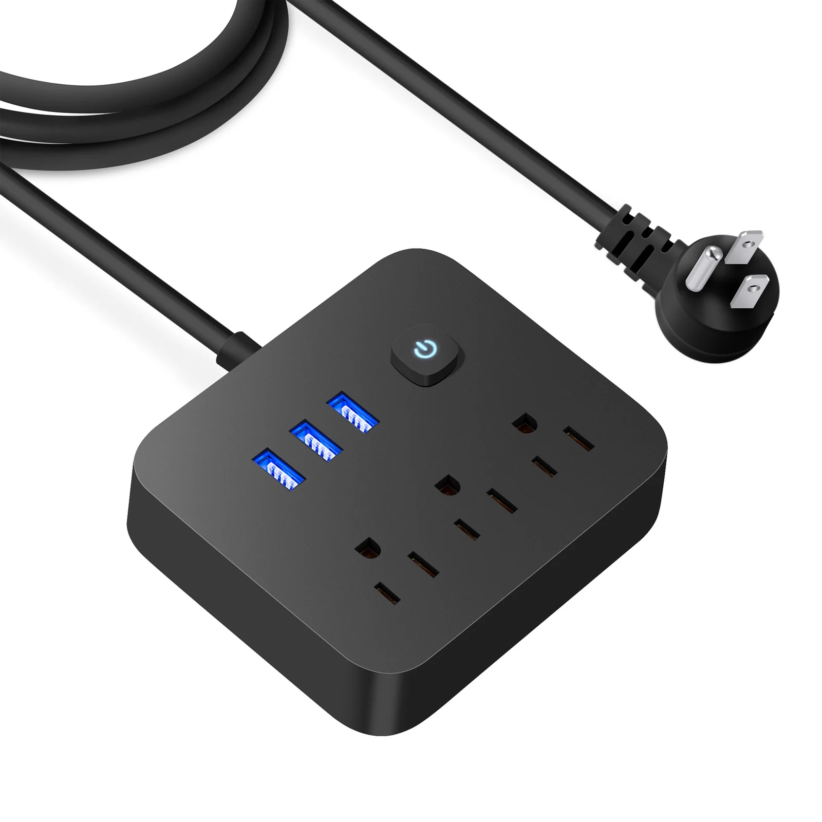 Hot Sale Extension US Power Socket Surge Protector with 10 AC Outlets and 4 USB Ports Power Strip