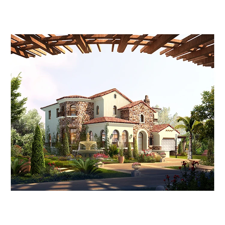 custom 3D Rendering villa Of Apartment Building And Real Estate Architectural Visualisation