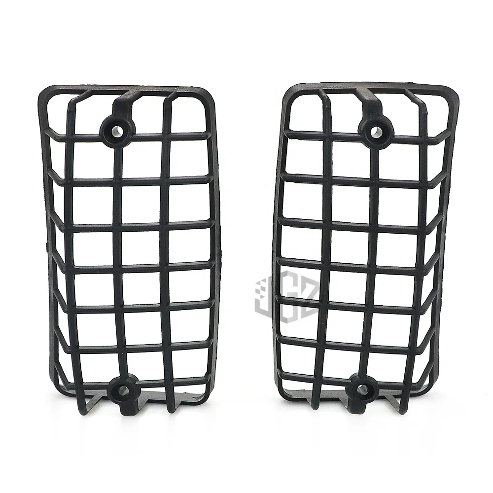 4pcs Motorcycle Plastic Front Rear Turn Signal Lights Net Protective Lamp Mesh Cover for VESPA PX 80 125 150 200 LML Star Black