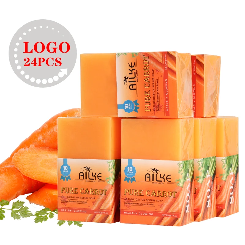 200g Wholesale Factory Price idoles carotte savon Best Whitening Soap Carrot Soap Whitening