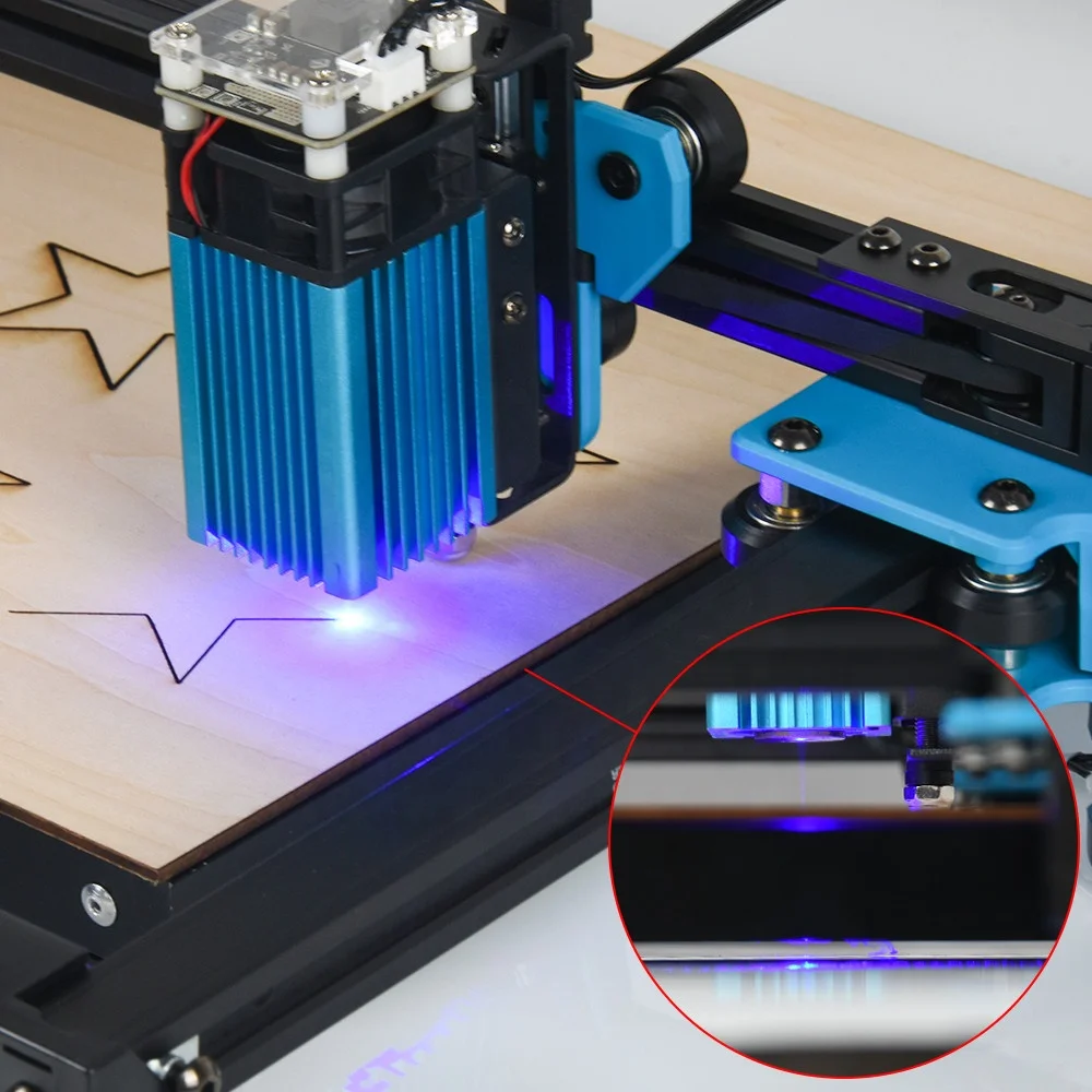 TWOTREE TTS-55 PRO портативный мини-Thunder CNC гравер по дереву виниловые лазерные режущие машины металлическая бумага МДФ-поддерживает LAS