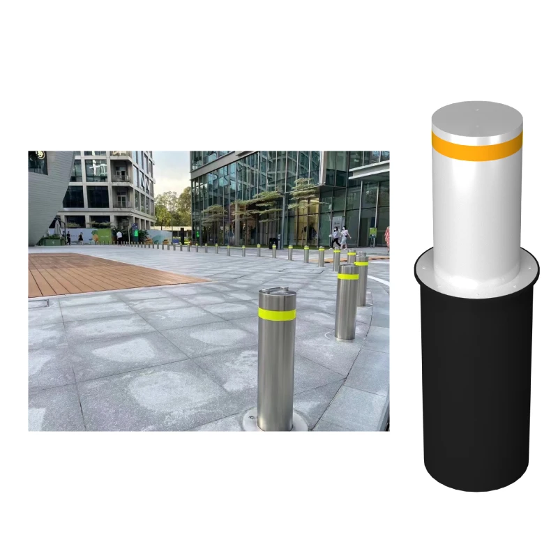 High-Performance Electric Steel Lifting Bollards Remote Control Outdoor Parking Vehicle Access Traffic Flow