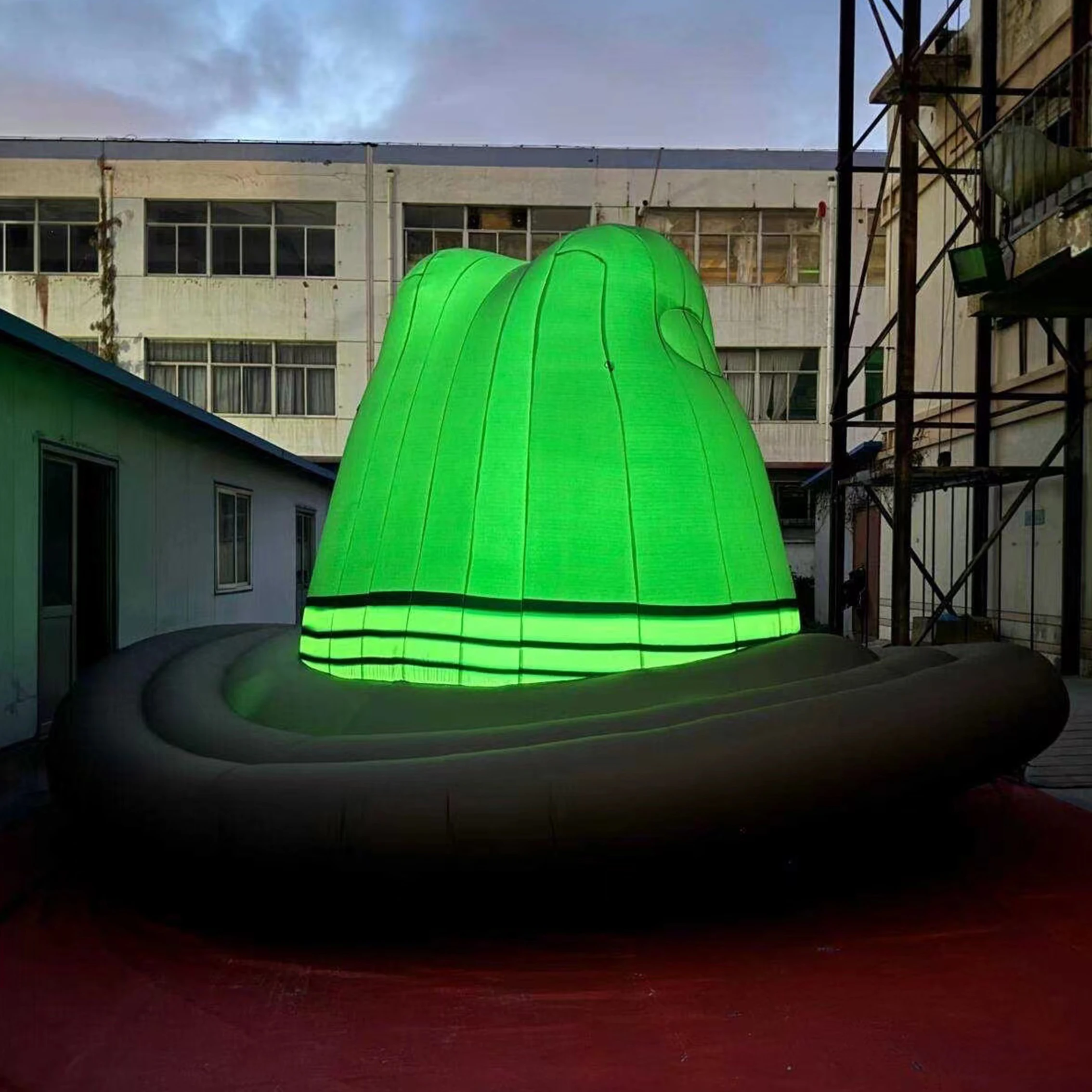 High quality PVC inflatable cowboy hat durable PVC blow up cool hat giant cowboy hat for events