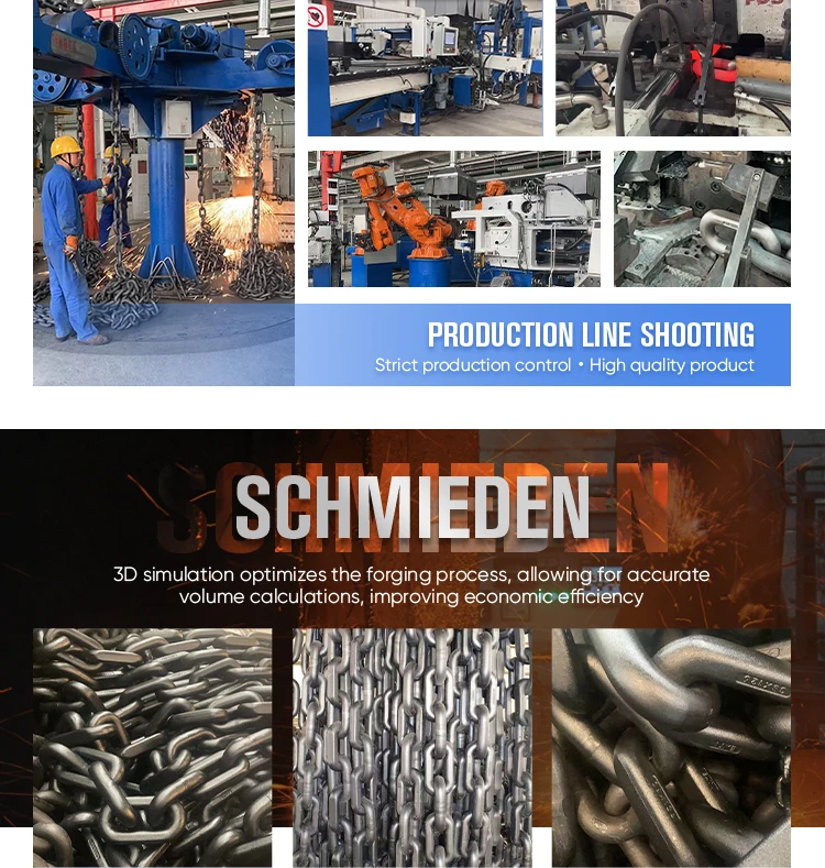 Alloy steel structure conveyor chain Strong corrosion resistant ore chain for ore handling