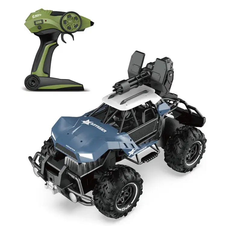 2022 Boys 2.4G Remote Control Toy Gift Soft Bullet Shooting High Speed Off-road Car 1/12 Scale 4WD Drift RC Car Toy