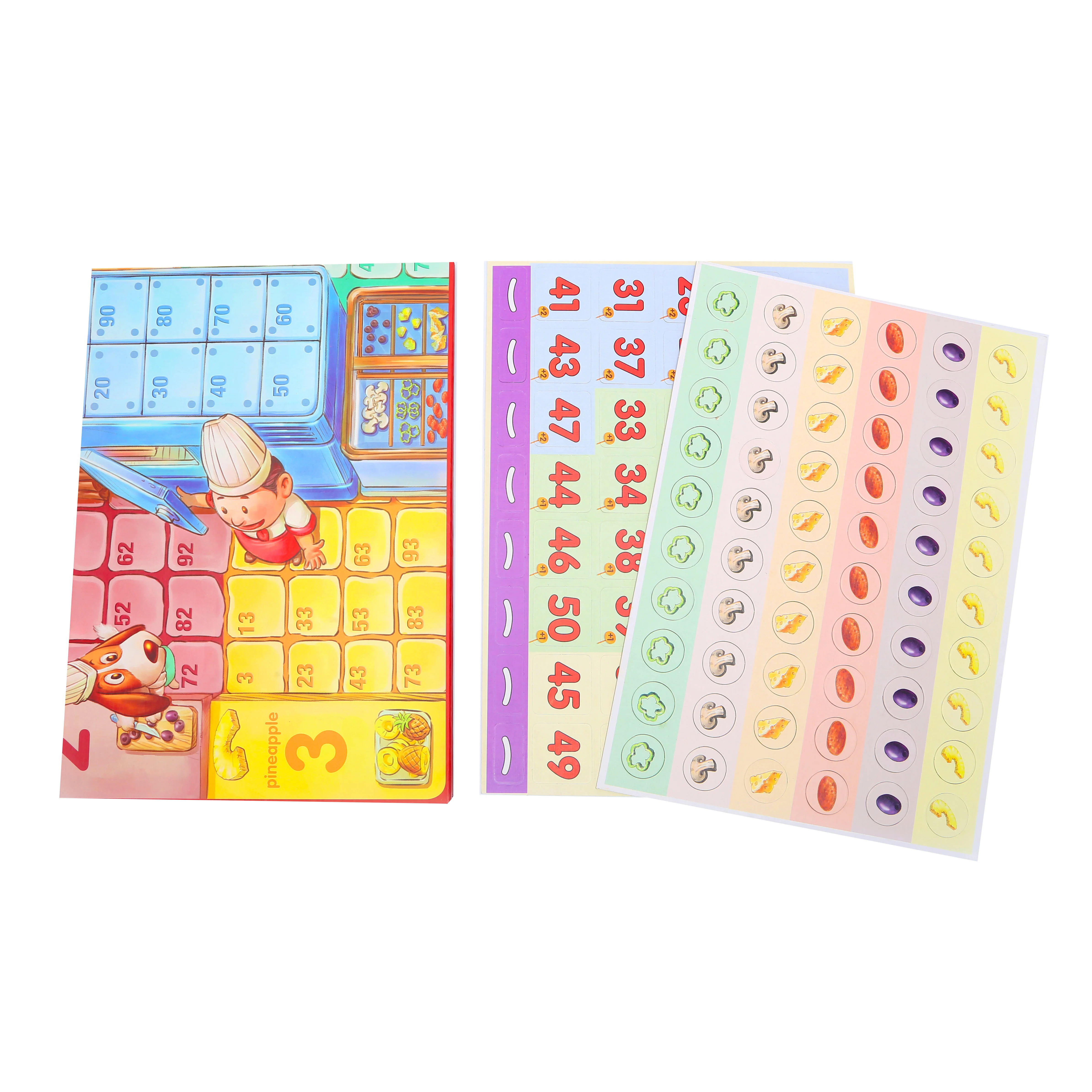 Custom Kids Flash Cards for Toddlers 2-6 Years Educational Playing Paper Cards for Preschool Learning with Colors Shapes  Cook