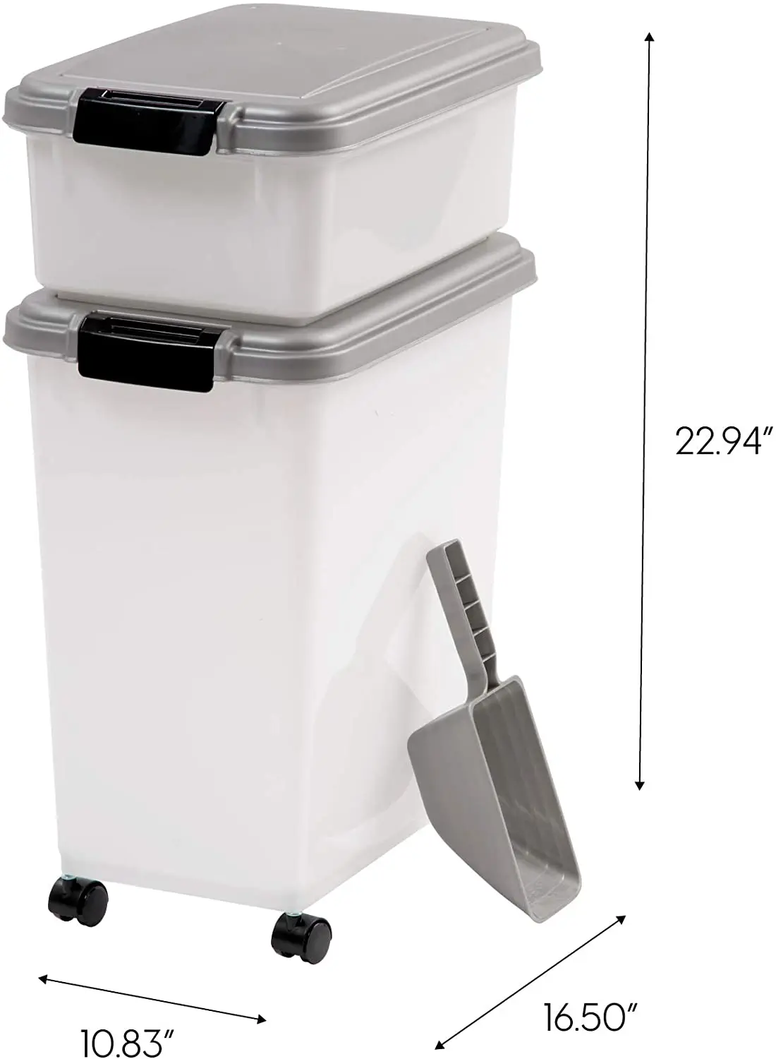 3 шт. Герметичный пищевой контейнер для домашних животных комбинированный пищевой контейнер для собак с колесами