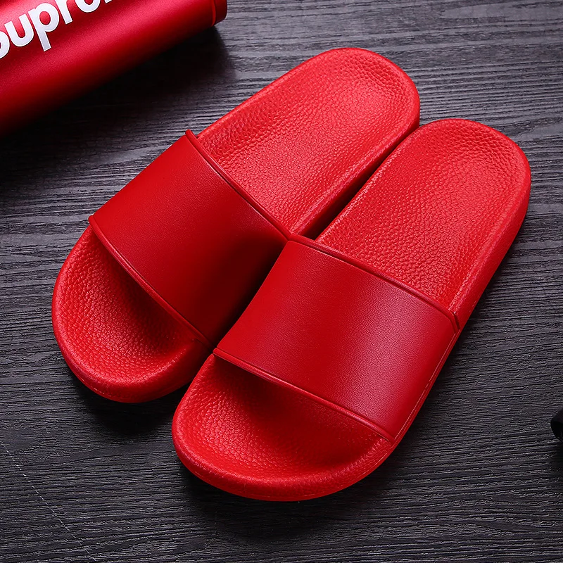 Unisex Slippers Wholesale Factory Price 1 Pair Customize Logo Slides Slippers PVC Slippers