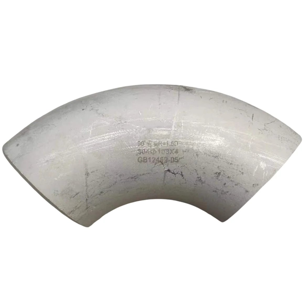 Wholesale 76*4mm ASTM 90 Degree Elbow 304 Stainless Steel Square Head Pipe Fitting Welding Connection 304 Stainless Steel Elbow