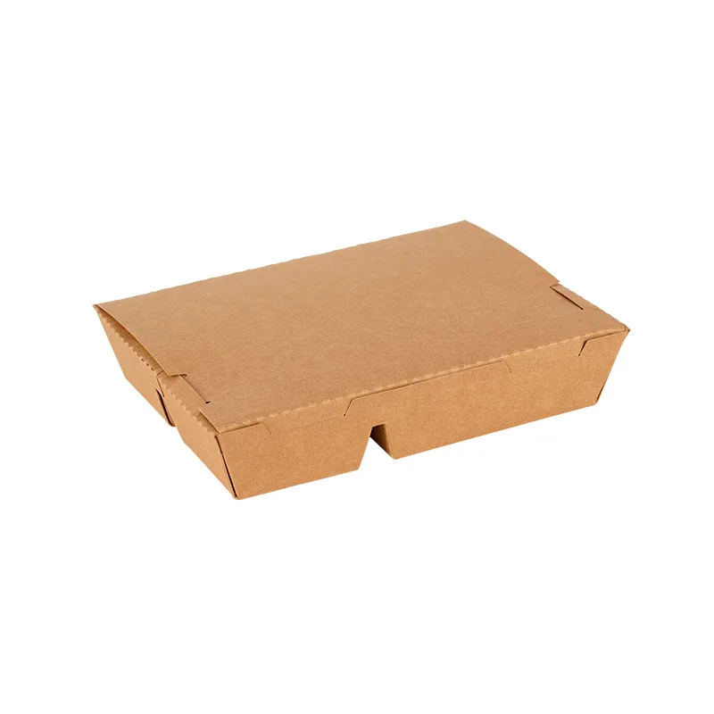 Biodegradable Custom Catering Food Boxes Recycled Paper Food Packaging Take Out Fast Food Packaging Paper Boxes