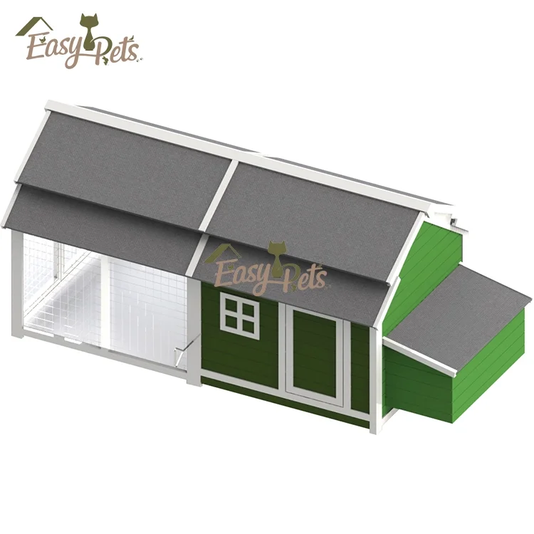 Large Coops Wire Door Waterproof Pet Ramp Cages Hen House For 4 6 chickens Wooden industrial large Chicken Coop with red color