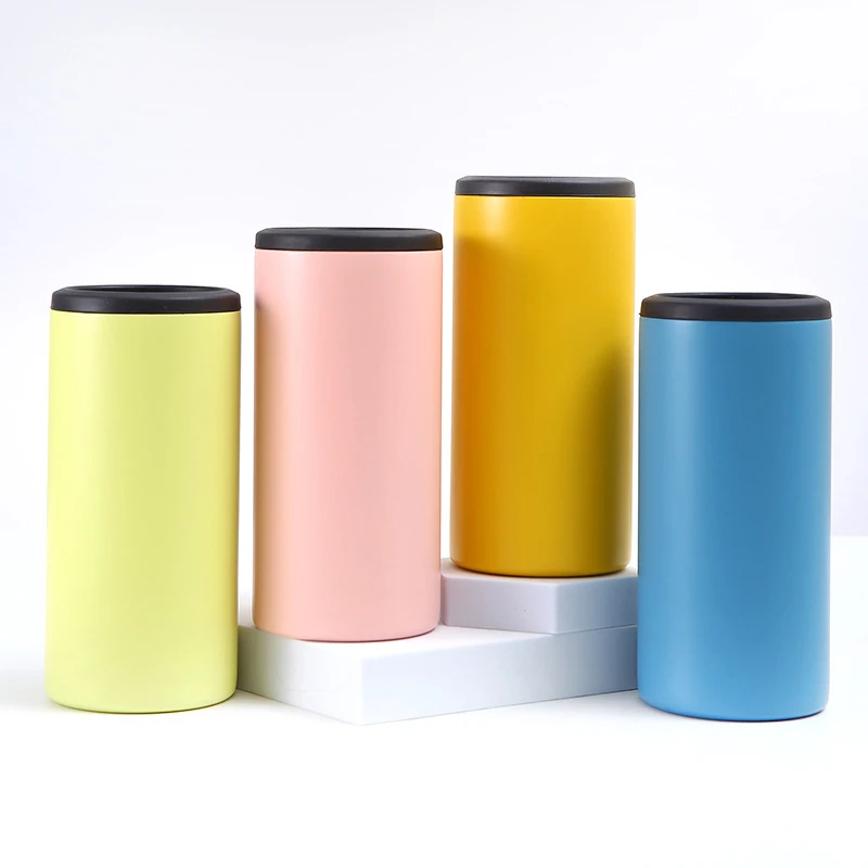 Custom Stainless Steel Tumbler 12oz Beer Oem Vacuum Can Coolers for Tall Cans