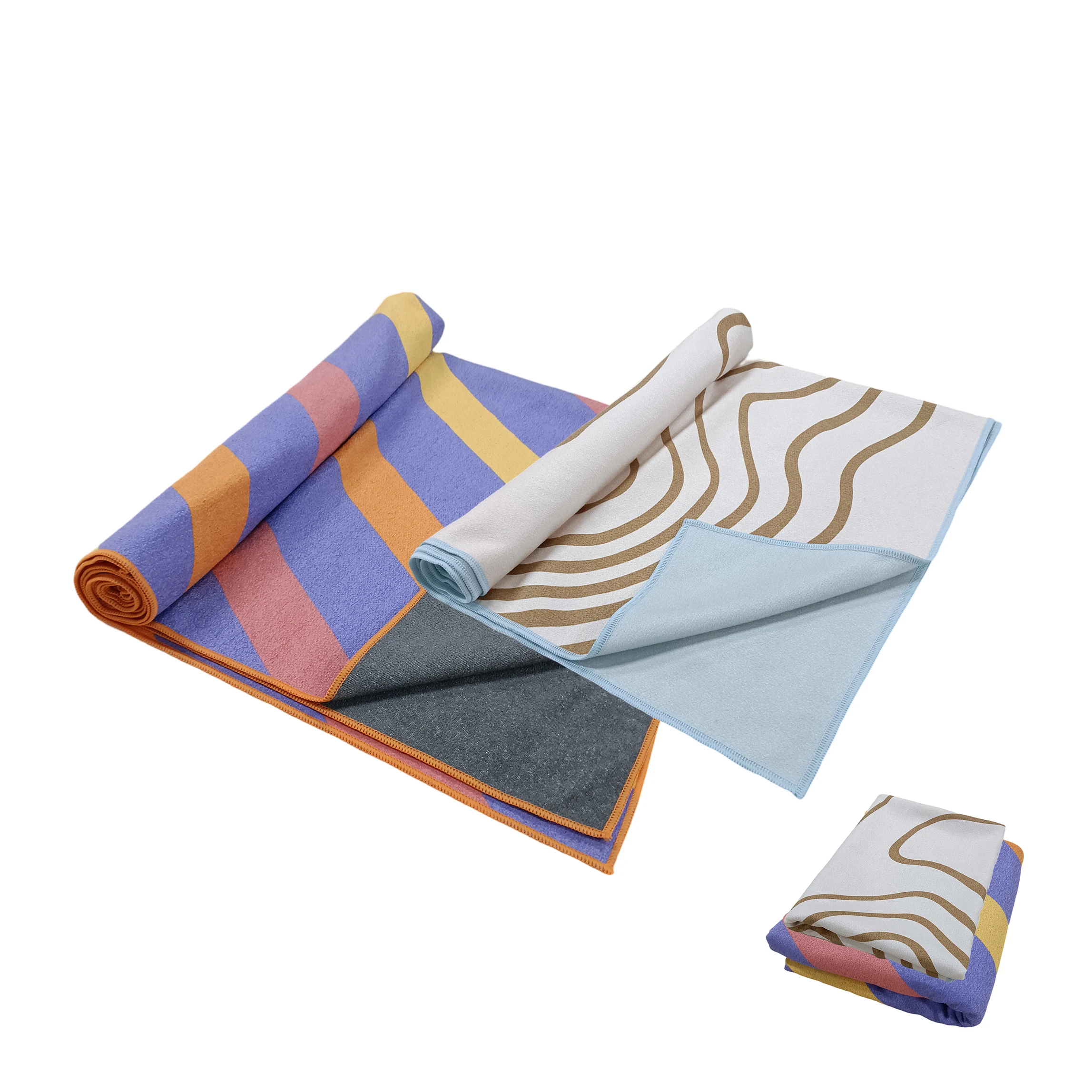 FREE SAMPLE custom printing sand free NO MOQ quick drying thick microfiber towel