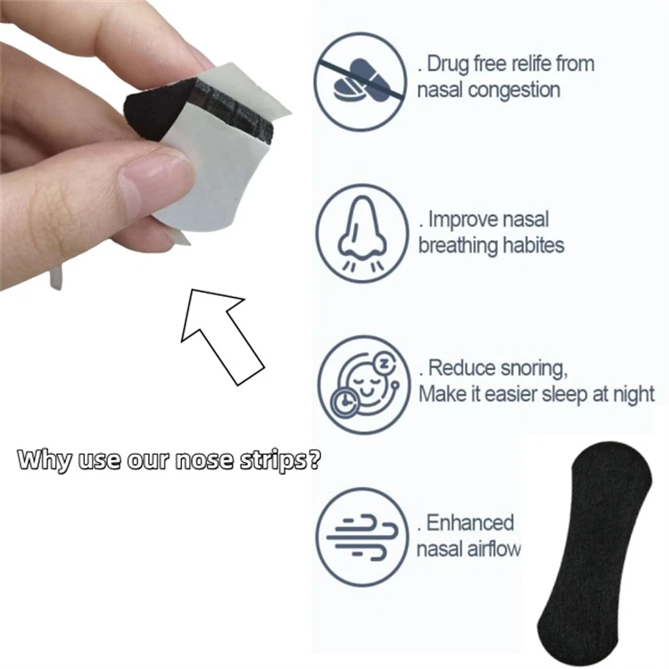 Drug Free Nasal Strips for Snoring Relief Wholesale Stop Snoring Nasal Strips Mouth Nose Breathing Strips