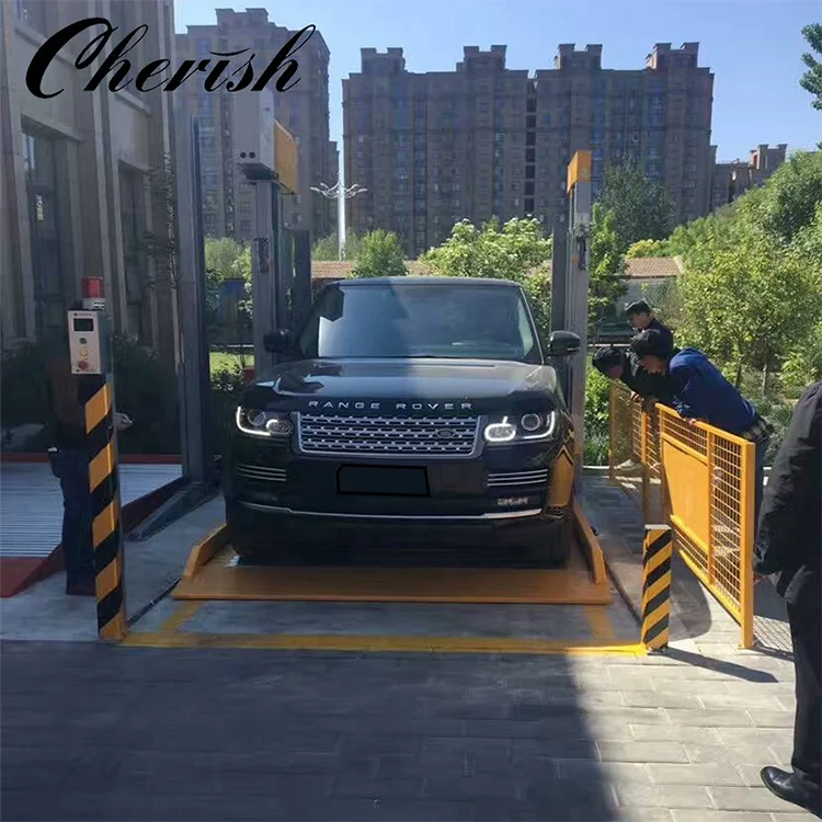 motor drive two post car parking lift for home garage