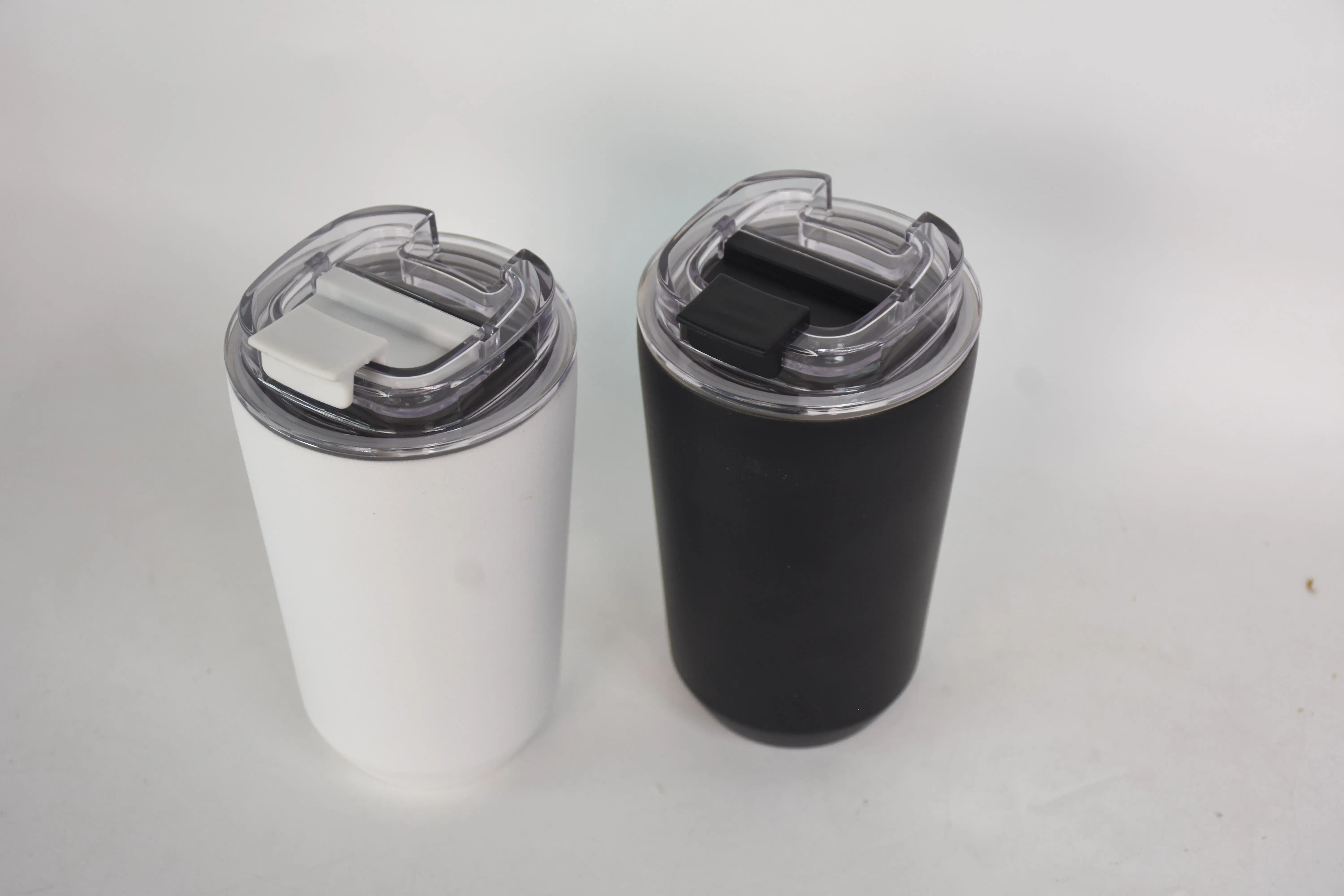 New 8oz 12oz Travel Mugs Coffee Thermos Cup 304 Stainless Steel Portable Office Car Water Cup Simple Business Gift Water Cup