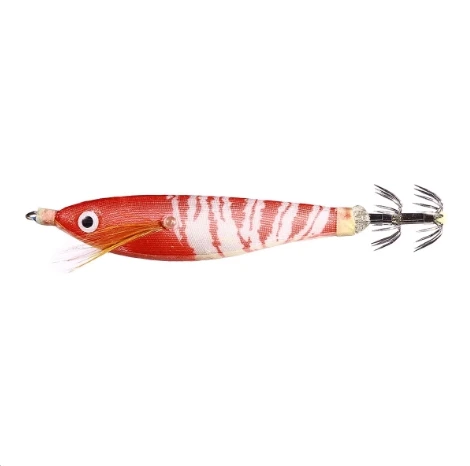 New 7.5cm 10.5cm Luminous Wood Shrimp Squid Hook Soft  Simulation With Ring Bead Cuttlefish Bait