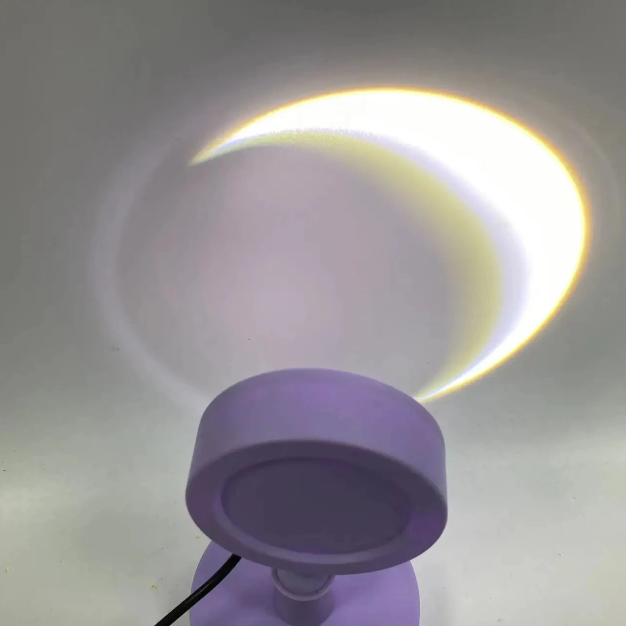 Mini light Bedroom Living Room Background Decoration Modern Round USB LED Projection Sunset Floor Lamp