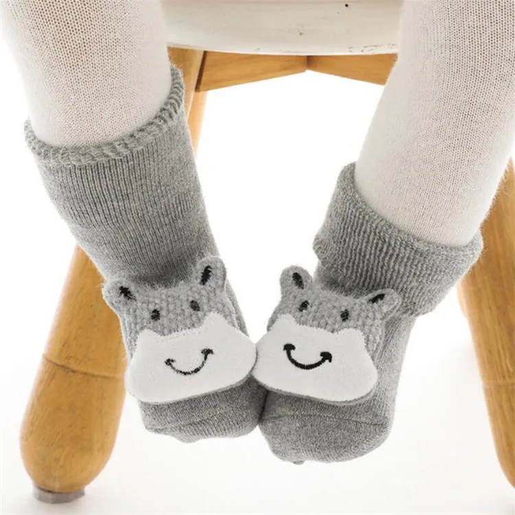 
 Детские зимние носки с героями мультфильмов, Детские теплые толстые Хлопковые гольфы, детские чулки  