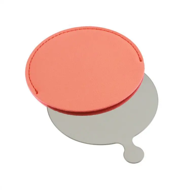 blank custom LOGO colorful round single sides small Portable compact pocket makeup mirror