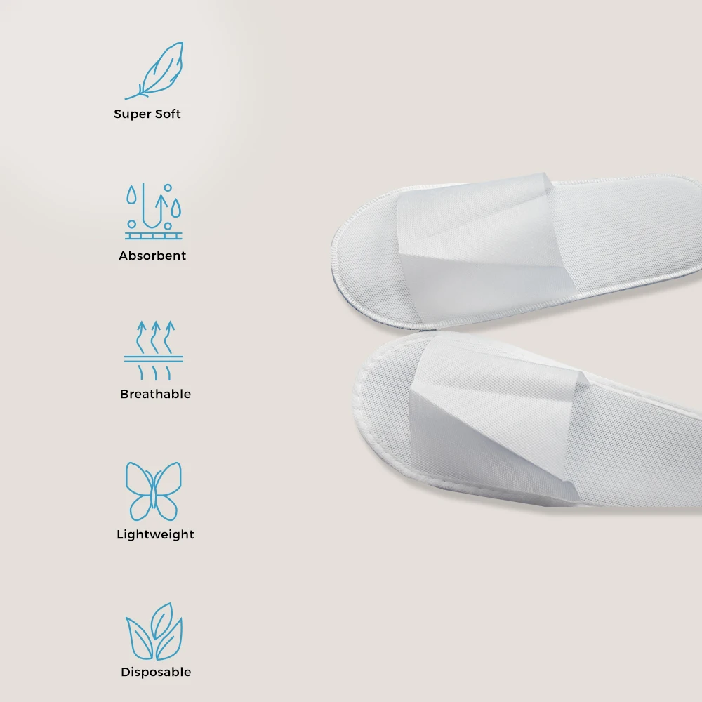 Low Budget Hotel Amenities Premier Disposable Nonwoven Slippers Hotel Supplies from Reliable Supplier