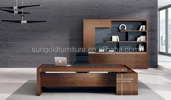 Brand New Product modern luxury office desk design ceo executive desk manager L-shaped high density board latest office table