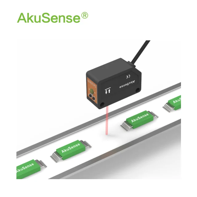 Hot-sale  Square flat dual LED indicators laser optical  beam photo electric sensor