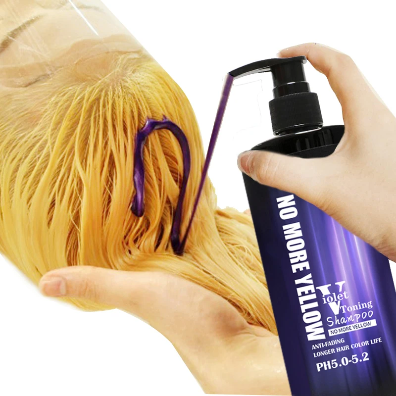 Sulfate Free Hair Silver Purple Shampoo and Conditioner Repairing 100% Organic Shining OEM