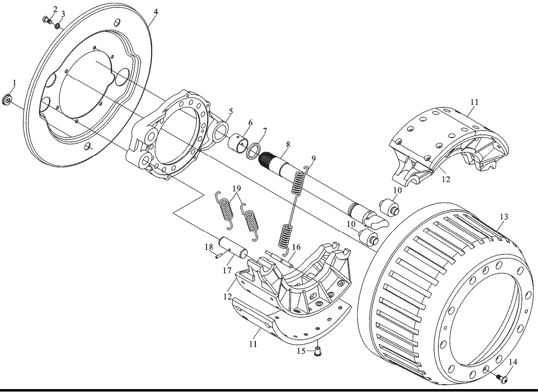 Truck Brake Pad WG9100443050-2 Suitable Man Heavy Duty Truck Brake Parts