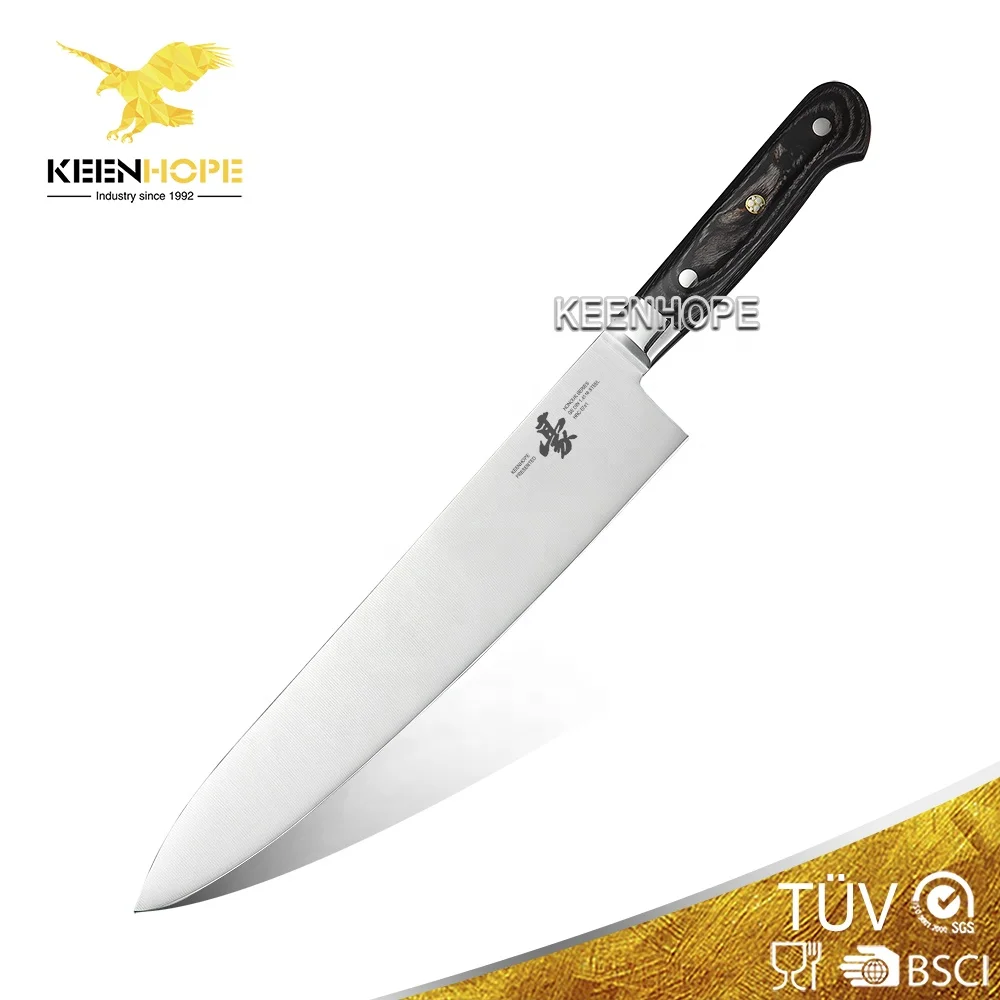 Wooden Handle 8 Inch Gyuto Knife Japanese Professional Kitchen Knife Germany Din 1.4116 Stainless Steel Japanese 57HRC HEROISM