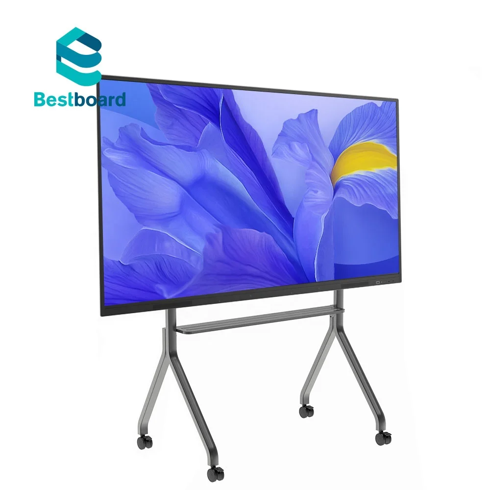 
Touch Screen Interactive Whiteboard Wifi Connected Digital Whiteboard 55 65 75 86 98 110 Inch Android 9.0 IR Touch Recognition 