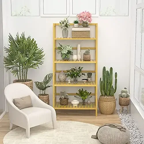 New Arrival Multifunction Storage Holders & Racks Home Decor Standing Type Four Layers Plant Stand Bookshelf