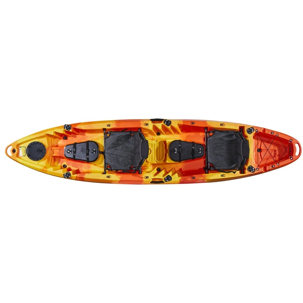 Double Fishing Kayaks with Seats Two Person Canoeing Boat Kayak