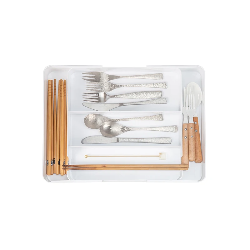 SHIMOYAMA Expendable Best Drawer Dividers Kitchen Organizer Adjustable Box for Kitchen, Dresser, Bedroom, Baby Drawer, Bat