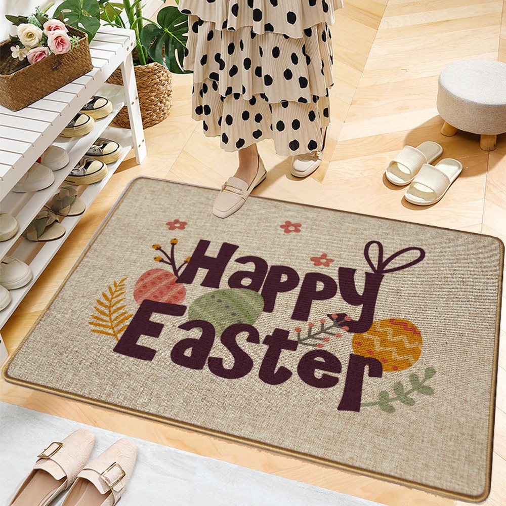 60*90mm Linen Type Floor Mats  Doormat Home Rugs Carpet Bathrooms Toilets Bedroom Entrance Mat