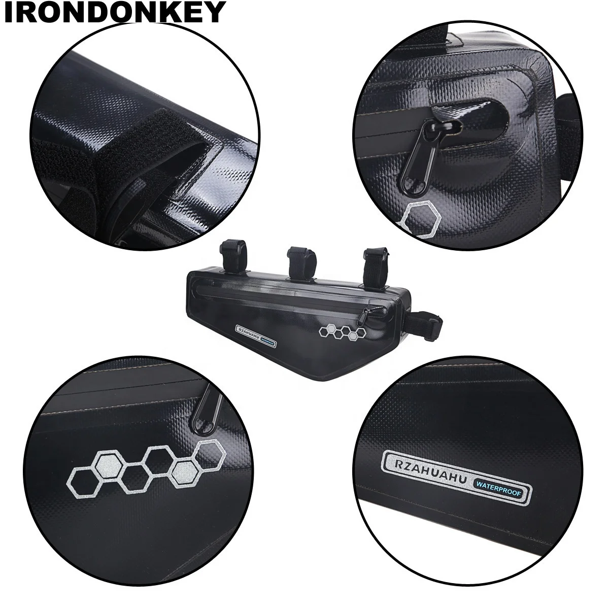 IRONDONKEY Universal Hard Shell Storage Saddle Bag Convenient Electric Bicycle Front Crossbeam Equipment Bicycle Bags Boxes