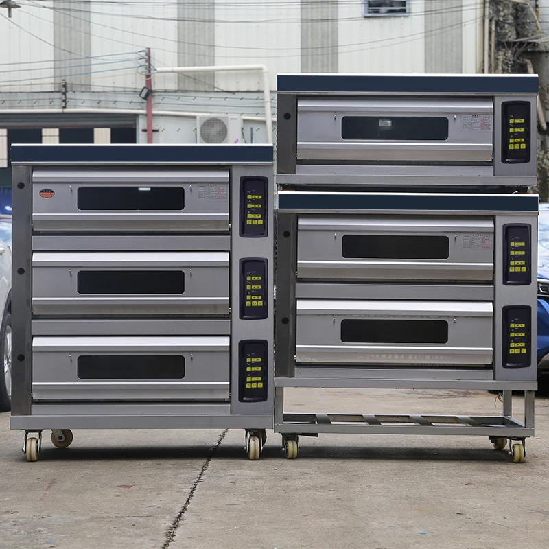 Commercial Deck Bakery Cake Bread Baking Gas Pizza Oven Price For Sale