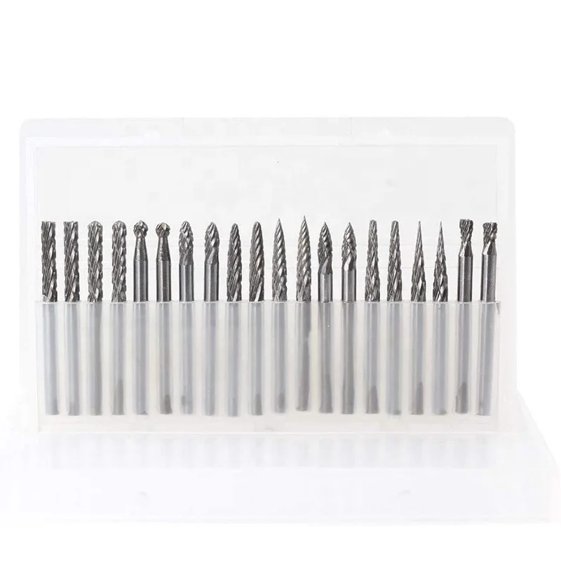 best selling 10 20pcs  3x3mm 3x6mm burr bit Rotary carbide burr Tungsten Set