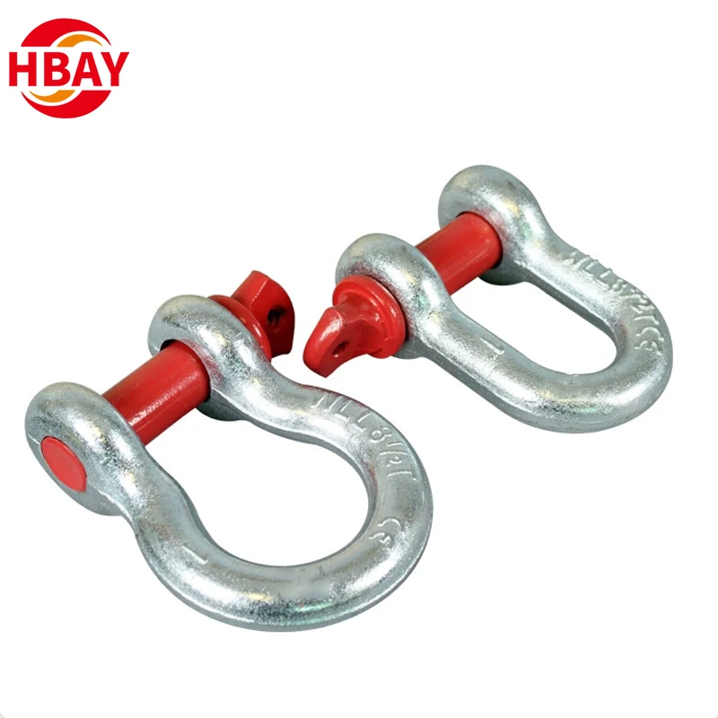 ANYUE Professional Customization US Type G209 Screw Pin Bow Shackle With Drop Forged