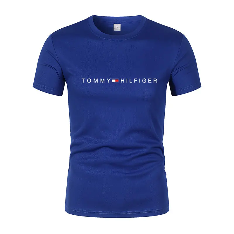 2024 Hot Sale 100% Cotton Men T-shirt O-neck Fashion Design Slim Fit T-shirts Male Tops Tees Short Sleeve T Shirt For Men