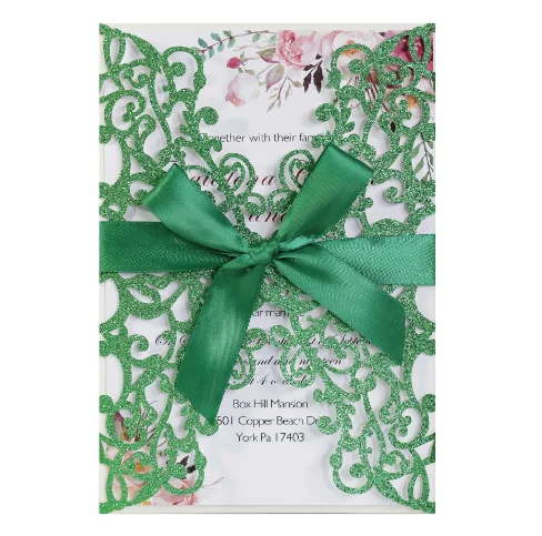 Wedding Invitation Letter Greeting Card Laser Hollow out Invitation