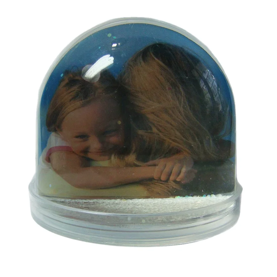 artifical model ps customized plastic snow globes,folk art acrylic snow globe custom,souvenir acrylic snow globes photo insert