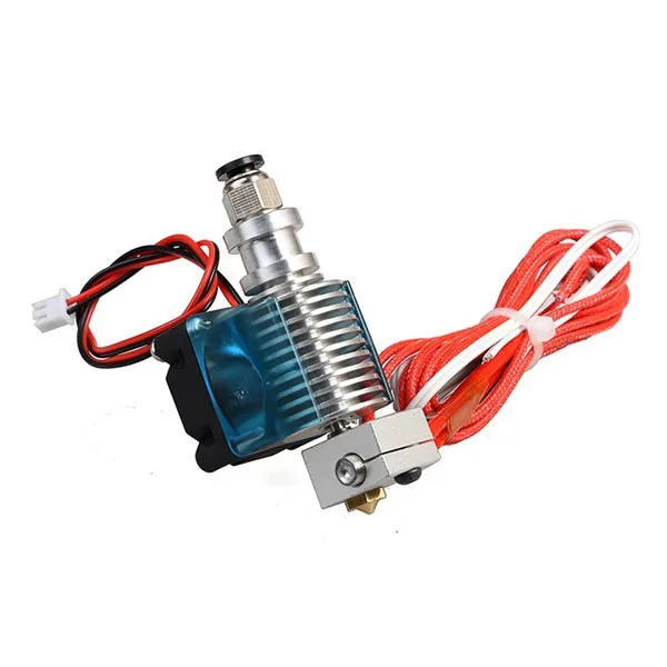 Собранный цельнометаллический V6 hotend Bowden/прямой тип с проводами вентиляторным каналом и охлаждающим вентилятором запасные части для 3D-принтера